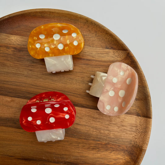 Hair Clip - Mushroom (3 Pack)