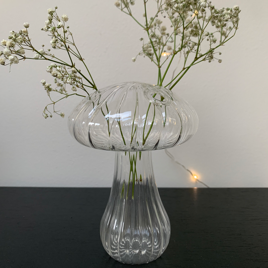 Mushroom Vase - Clear