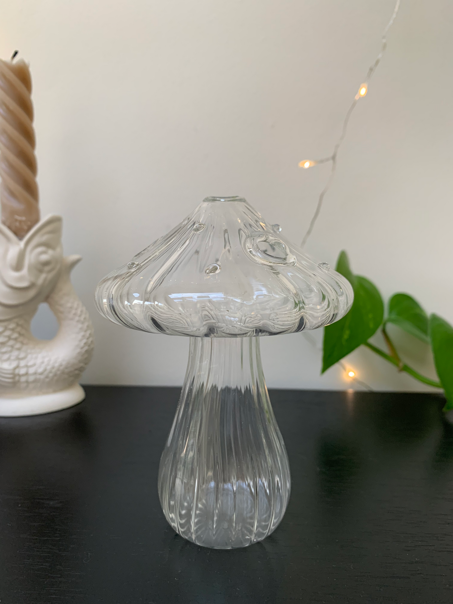 Mushroom Vase - Clear