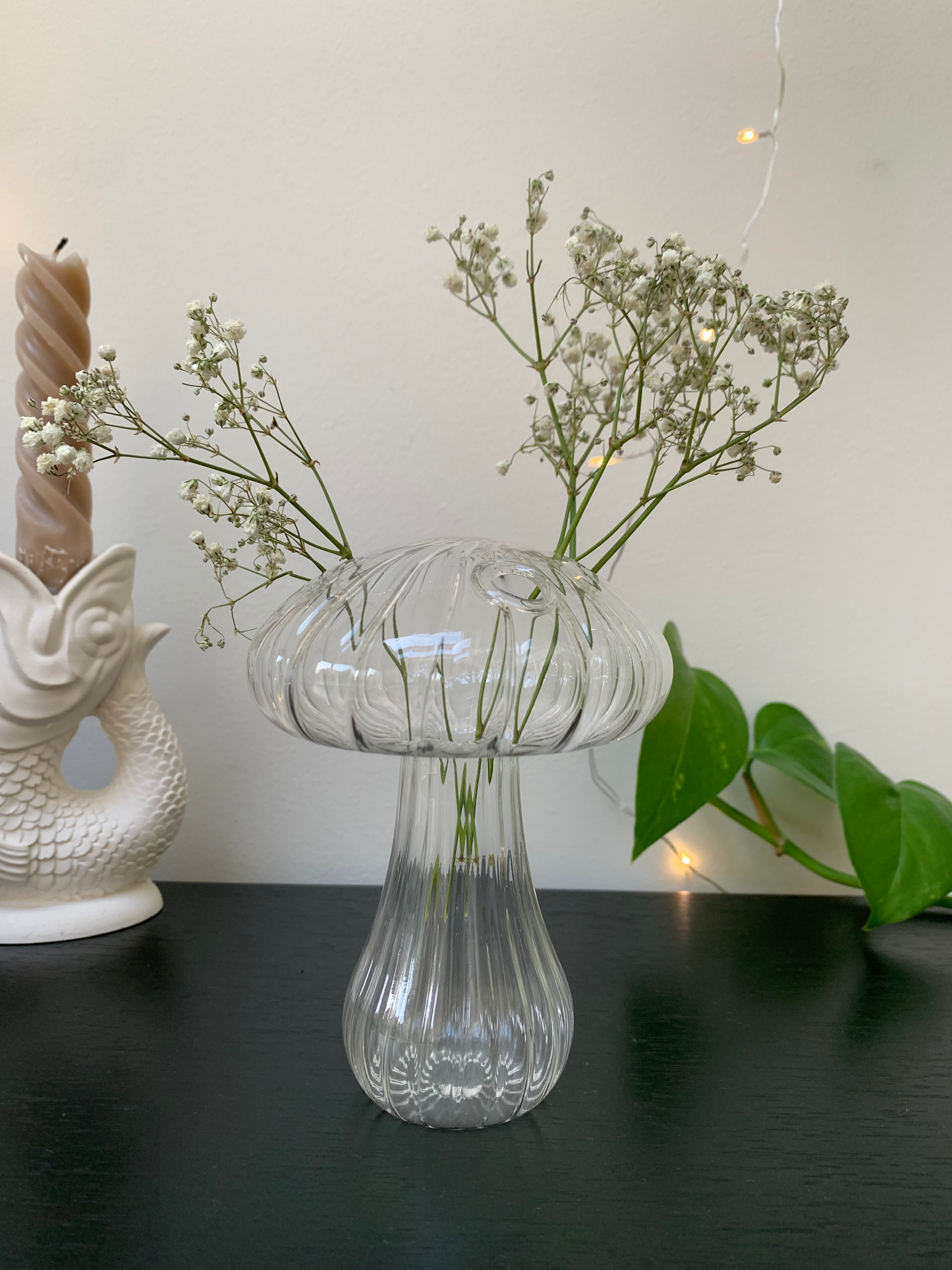 Mushroom Vase - Clear