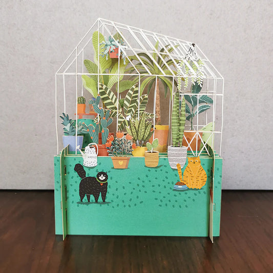 3D Pop Up Card - Greenhouse