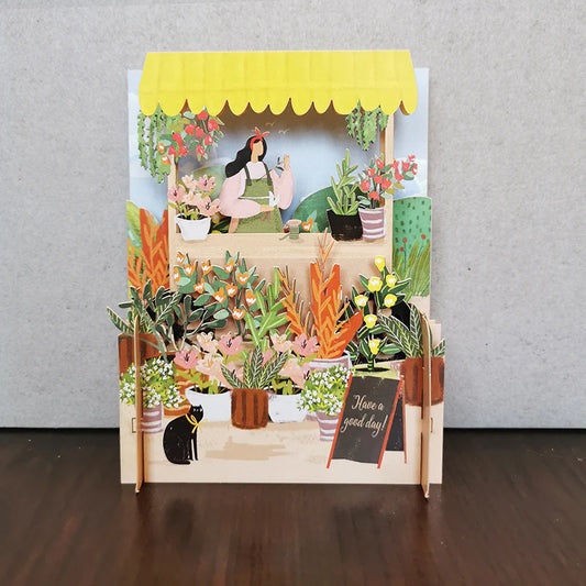 3D Pop Up Card - Florist