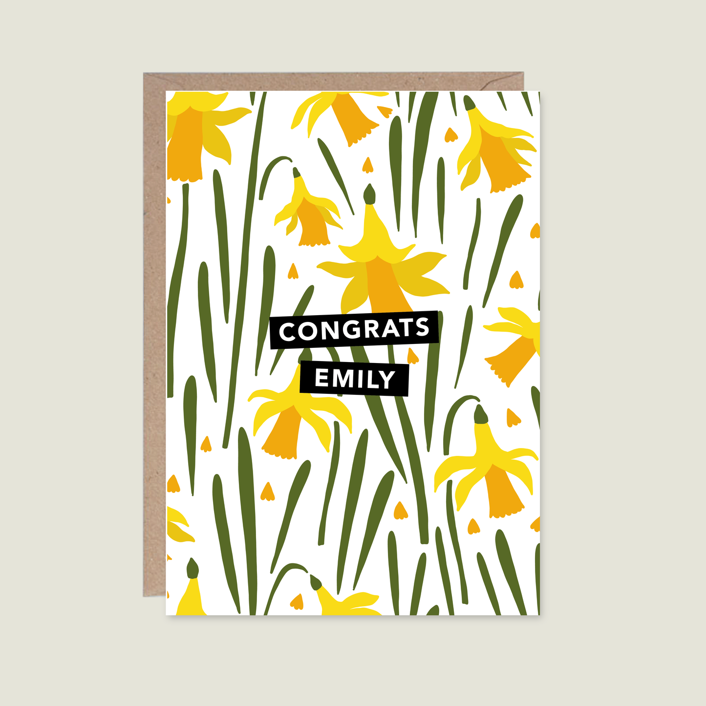 Personalised Card - Daffodil