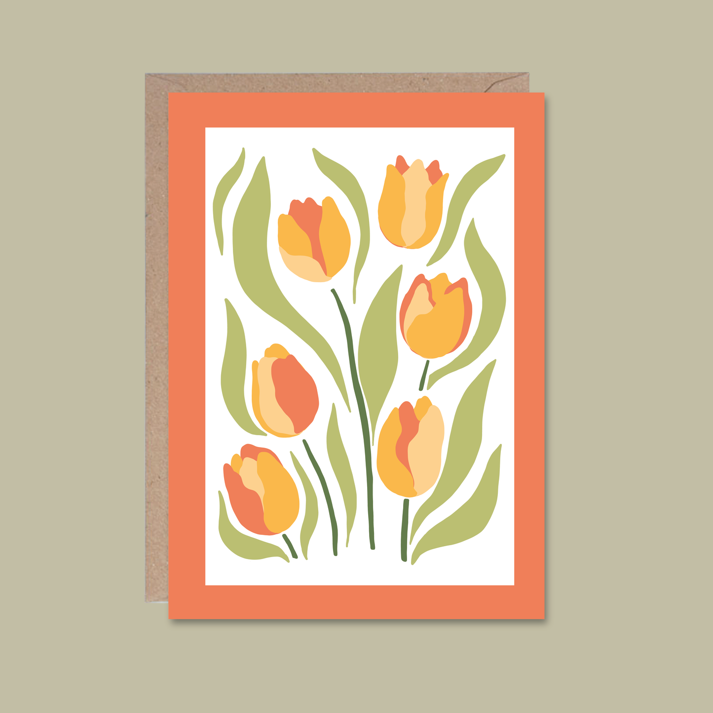 Floral Card - Tulips