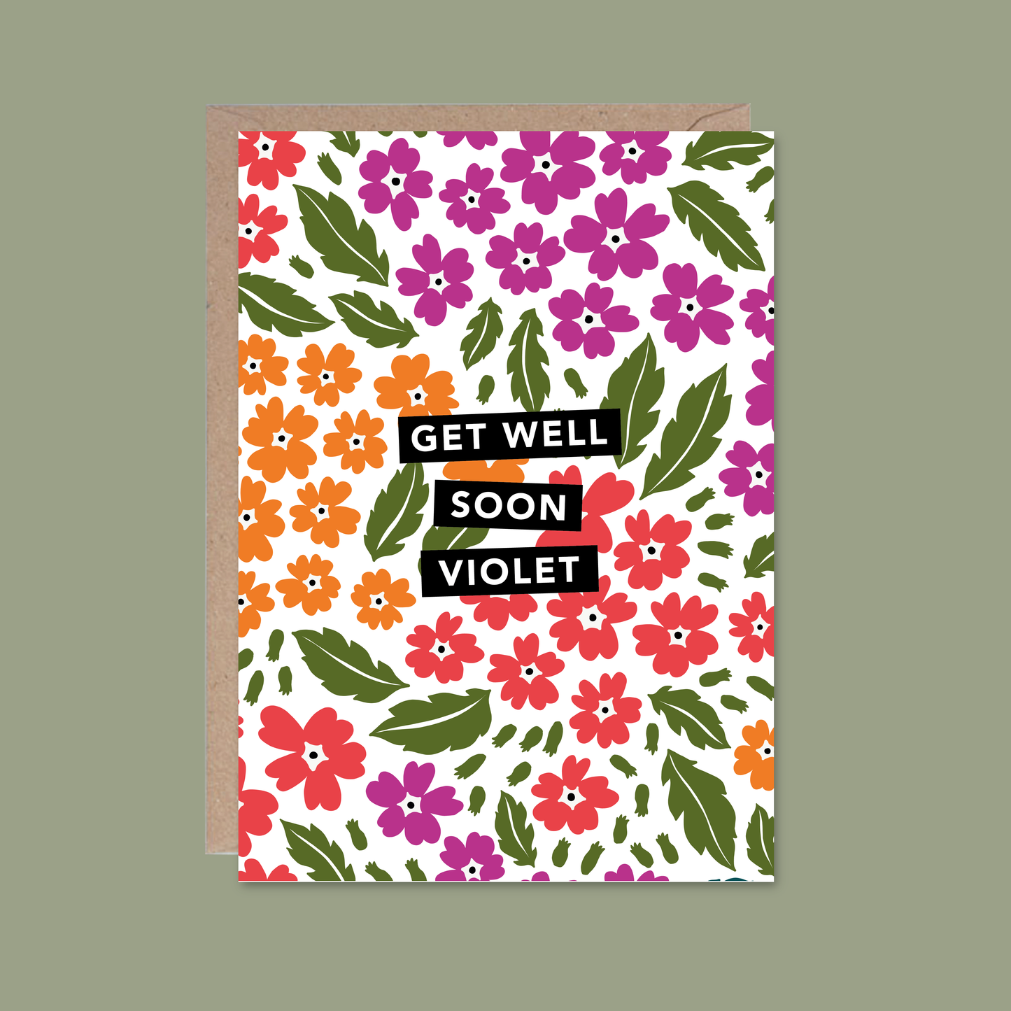 Personalised Card - Verbena