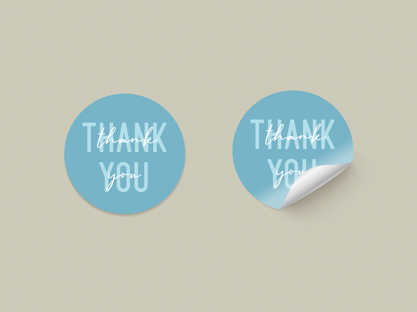 Thank You Stickers - Colours