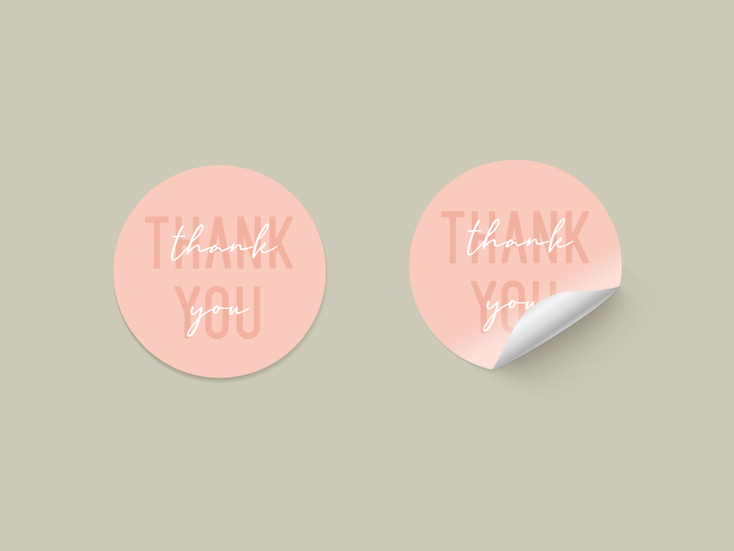 Thank You Stickers - Colours