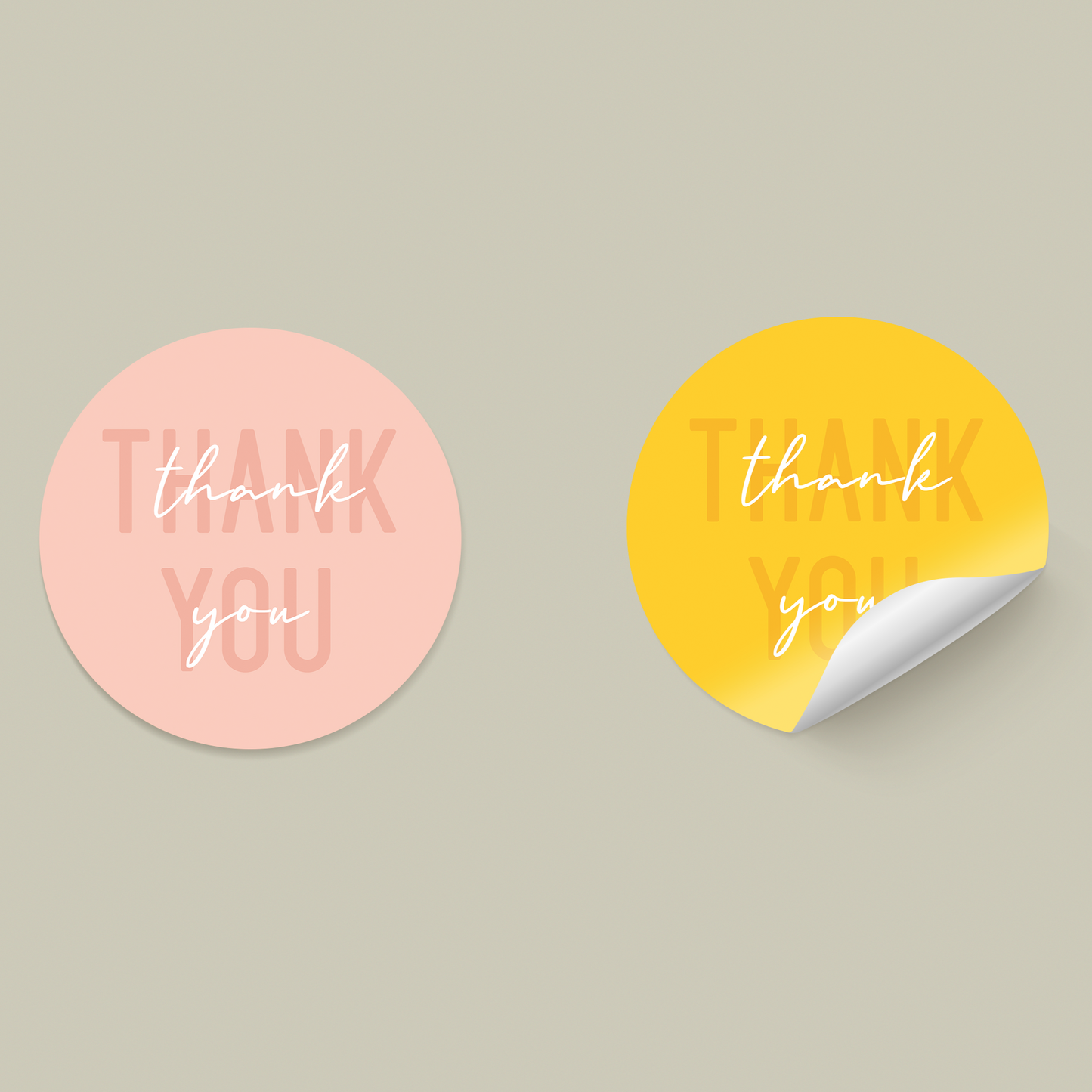 Thank You Stickers - Colours