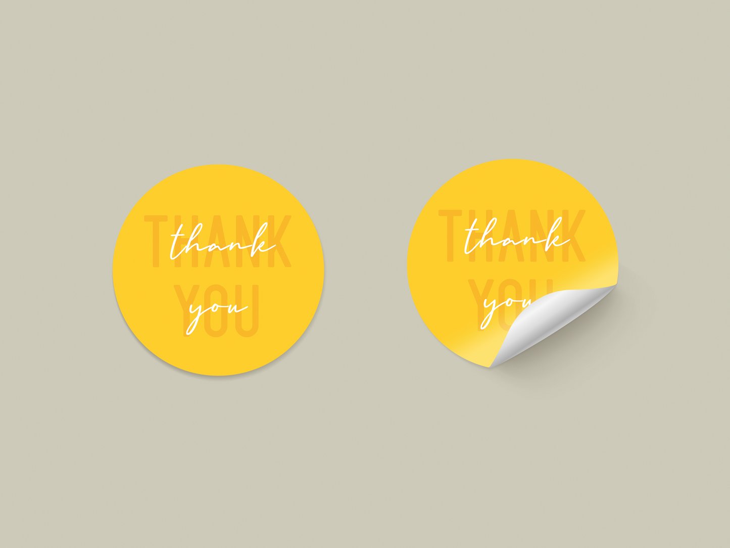 Thank You Stickers - Colours