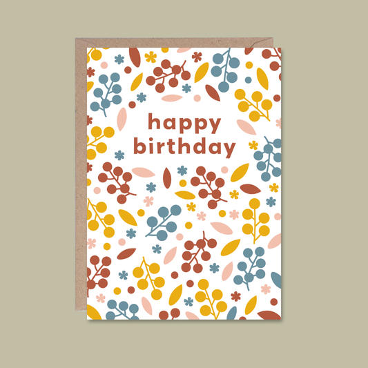 Birthday Card - Autumn