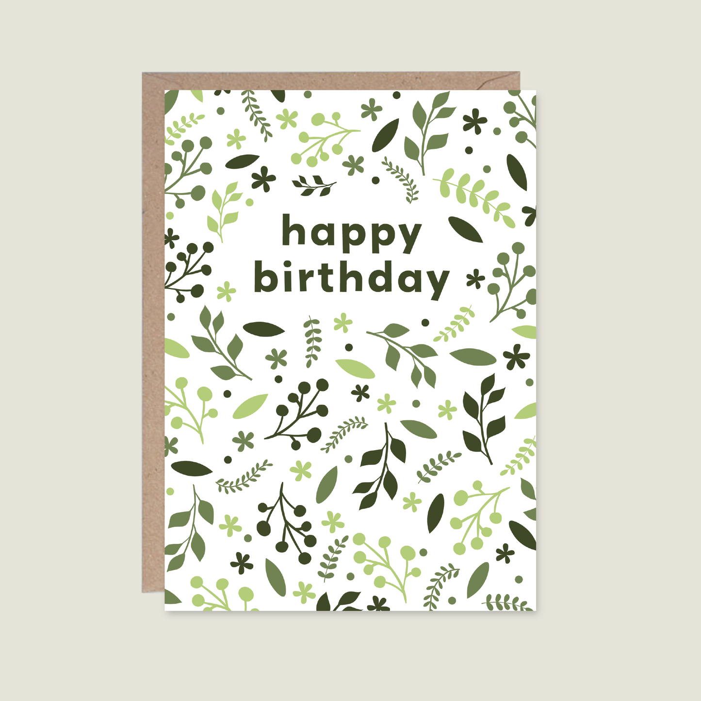 Birthday Card - Evergreen