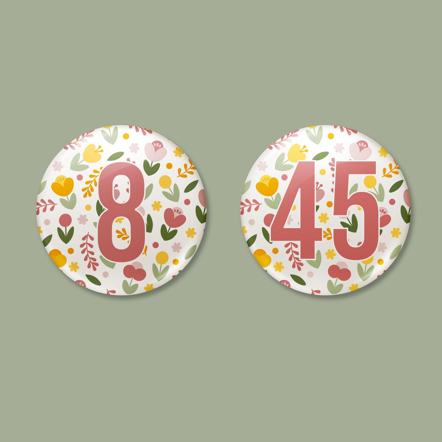 Age Badge - Spring Floral